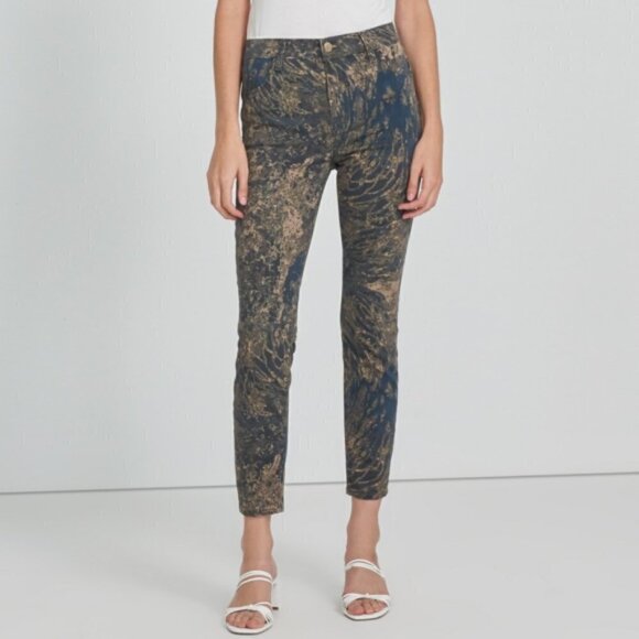 J Brand Alana Photo-Ready High-Rise Crop Skinny Jeans, Gold Wave - Picture 1 of 2